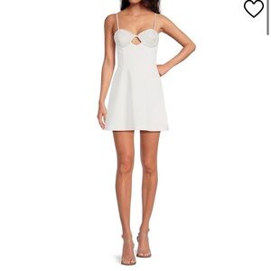 Gianni Bini Chloe A-Line Cut-Out Sequin Crepe Dress